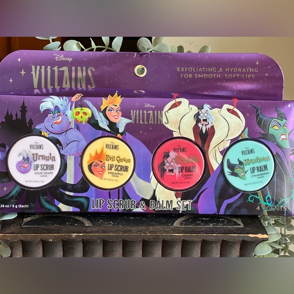 Disney Other - Disney Villains Lip Scrub & Balm Set